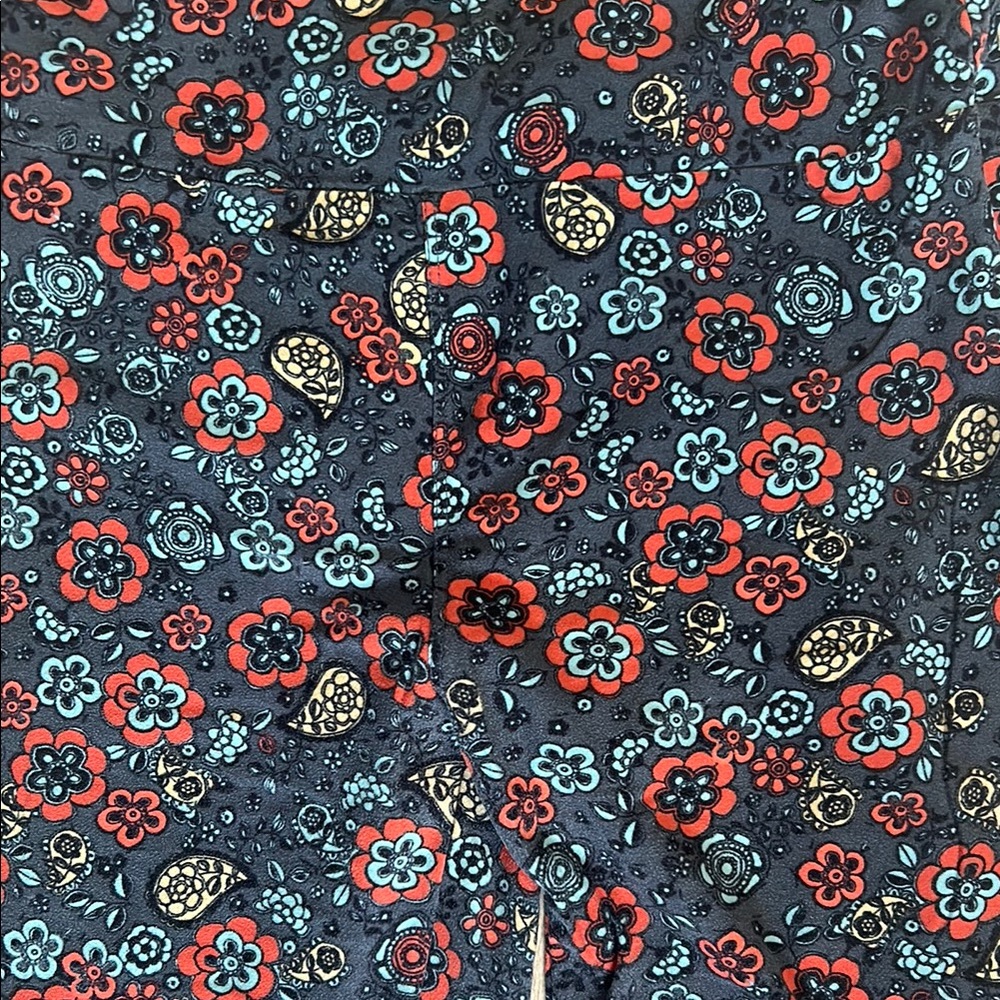 LuLaRoe OS Paisley and Floral Leggings Vibrant Design